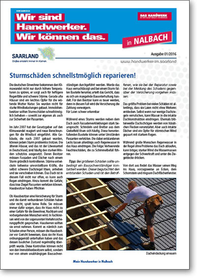 Wir sind Handerker. - Wir können das. Wir sind Handwerker